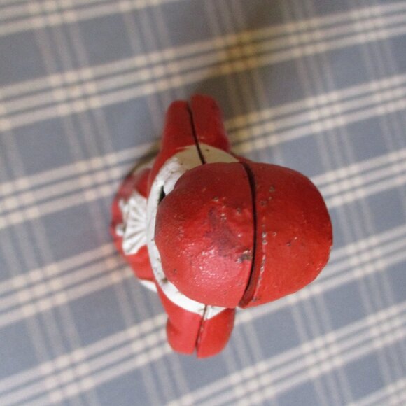 VTG Aunt Jemima Red Heavy Cast Iron Coin Slot Bank Mammy Figurine - Picture 7 of 8